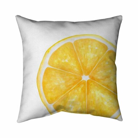 FONDO 26 x 26 in. Lemon Slice-Double Sided Print Indoor Pillow FO2779410